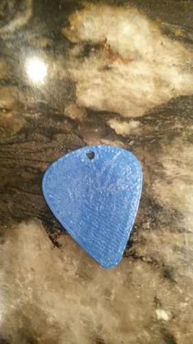 Guitar Pick with Hole for Keychain (Ted Nugent) 3D Print 2806 Guitar Pick with Hole for Keychain (Ted Nugent) 3D Print 2806