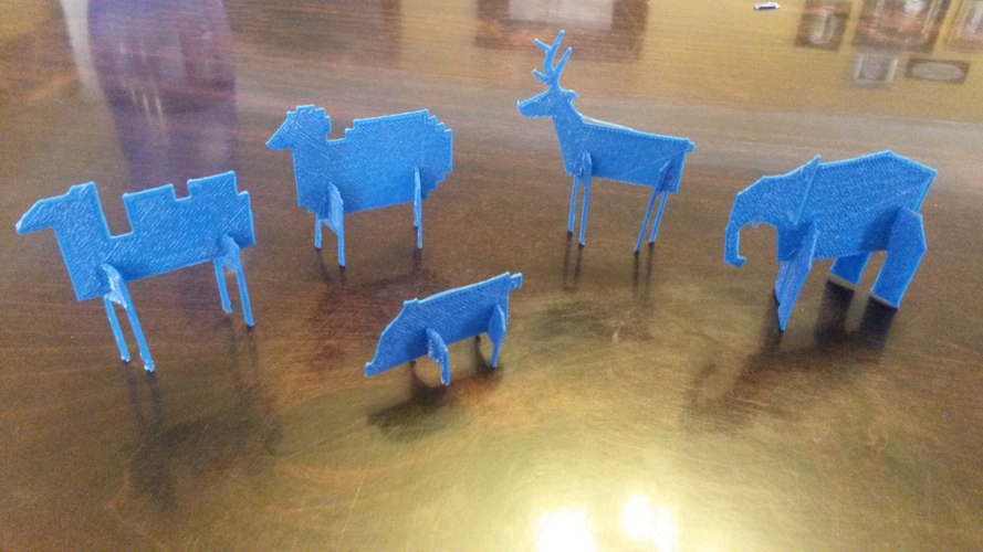 Simple Animals 1 3D Print 2837 Simple Animals 1 3D Print 2837