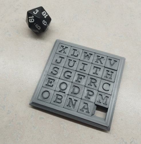 Two Sided Sliding Puzzle 3D Print 28516 Two Sided Sliding Puzzle 3D Print 28516