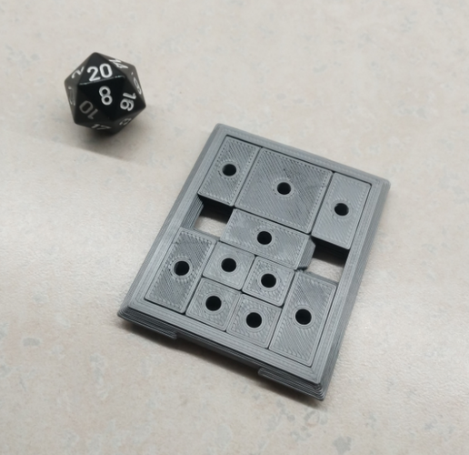 Sliding Block Puzzle 3D Print 28523 Sliding Block Puzzle 3D Print 28523