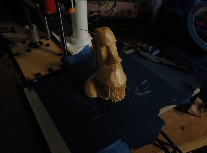 Low Poly Moai 3D Print 2856 Low Poly Moai 3D Print 2856