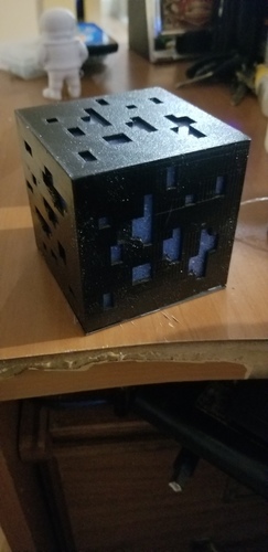 Minecraft diamond ore lamp 3D Print 28608 Minecraft diamond ore lamp 3D Print 28608