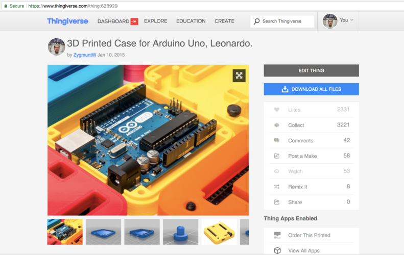 Arduino Uno Case 3D Print 28687 Arduino Uno Case 3D Print 28687