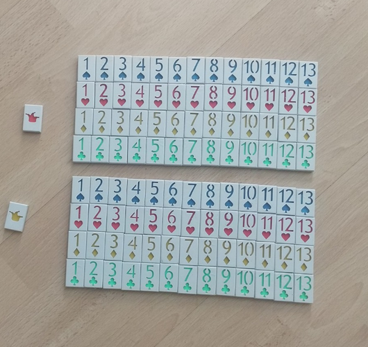 Playing Card Tiles 3D Print 28698 Playing Card Tiles 3D Print 28698