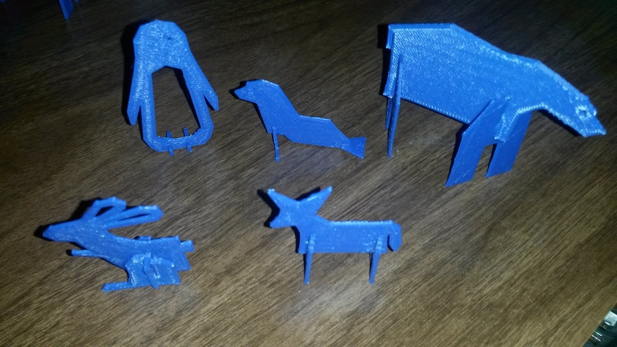 Simple Animals 4 - Polar Series 3D Print 2893 Simple Animals 4 - Polar Series 3D Print 2893