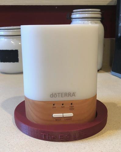doTERRA 10 hour diffuser and 3 15ml bottle display 3D Print 28959 doTERRA 10 hour diffuser and 3 15ml bottle display 3D Print 28959
