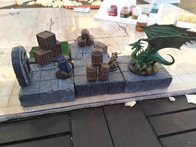 Tabletop Terrain - Wooden Storage 3D Print 29081 Tabletop Terrain - Wooden Storage 3D Print 29081