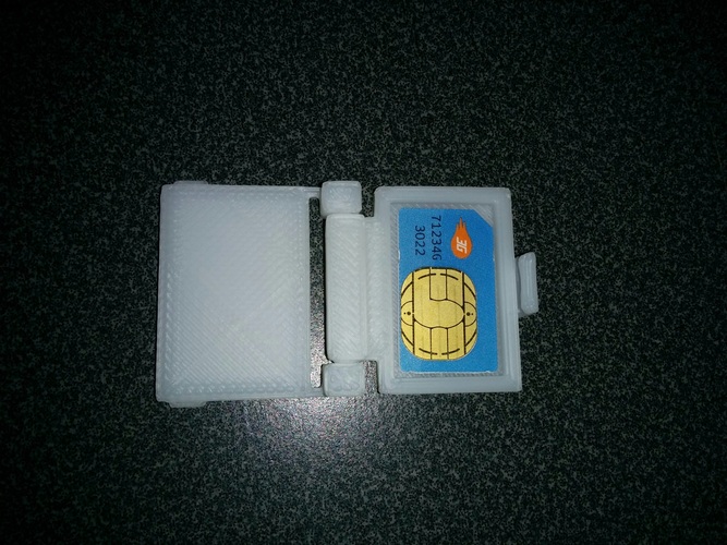 SIM Card Case 3D Print 2944 SIM Card Case 3D Print 2944