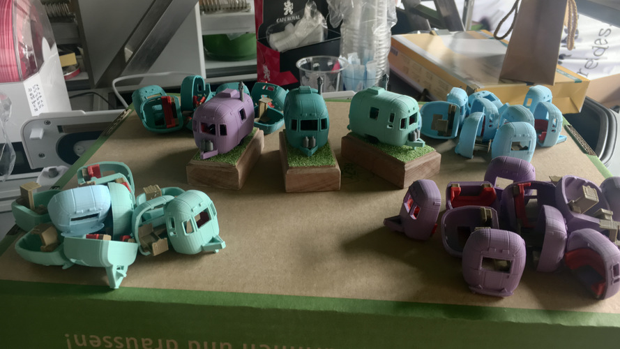 Mini Classics Airstream Trailer 3D Print 29616 Mini Classics Airstream Trailer 3D Print 29616