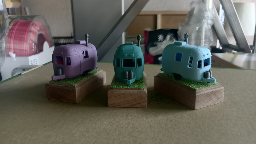 Mini Classics Airstream Trailer 3D Print 29617 Mini Classics Airstream Trailer 3D Print 29617