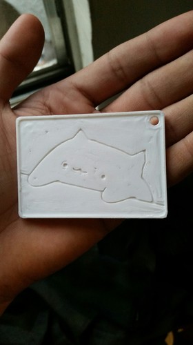 Bongo cat keychain 3D Print 29774 Bongo cat keychain 3D Print 29774