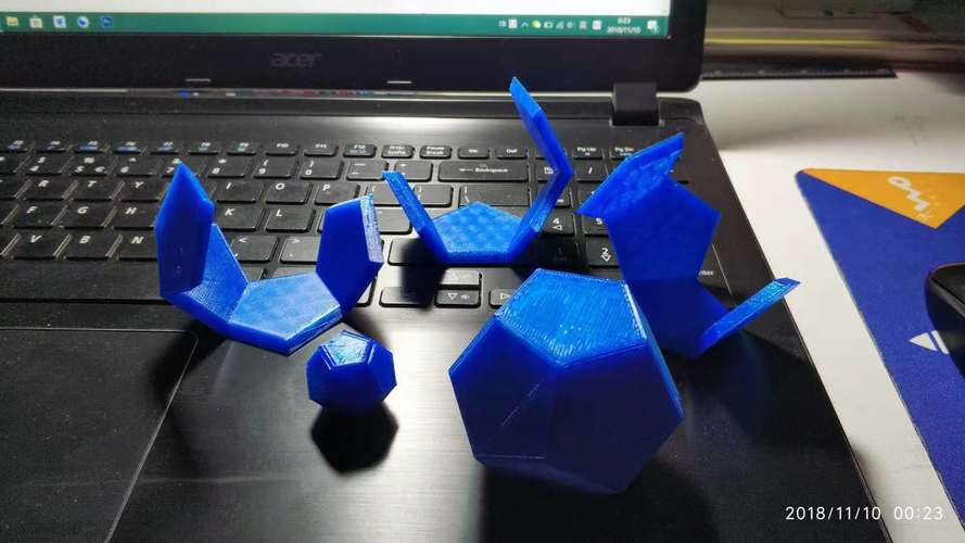 Cracked! (Plato's Egg) puzzle 3D Print 30006 Cracked! (Plato's Egg) puzzle 3D Print 30006