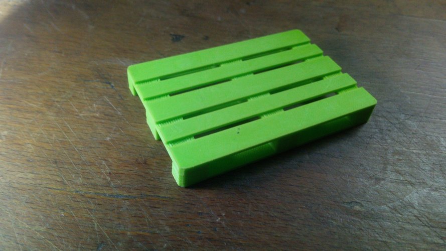 1/10 Scale EUR-pallet 3D Print 30068 1/10 Scale EUR-pallet 3D Print 30068