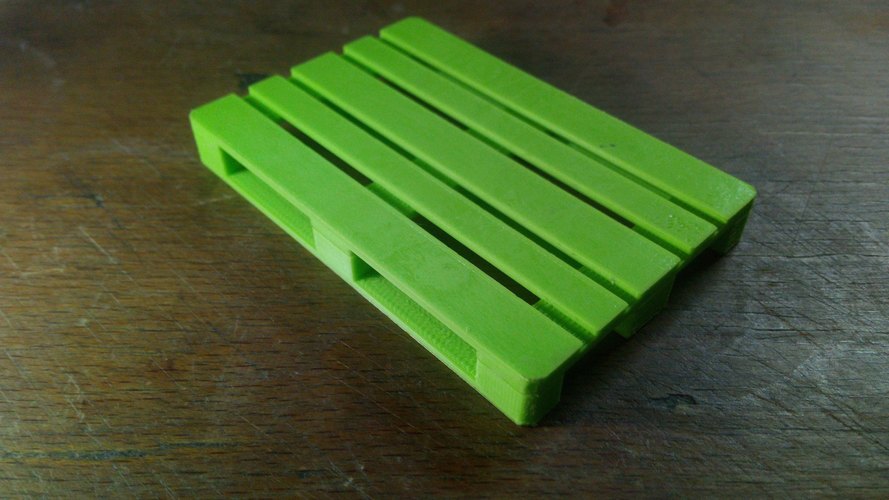 1/10 Scale EUR-pallet 3D Print 30069 1/10 Scale EUR-pallet 3D Print 30069