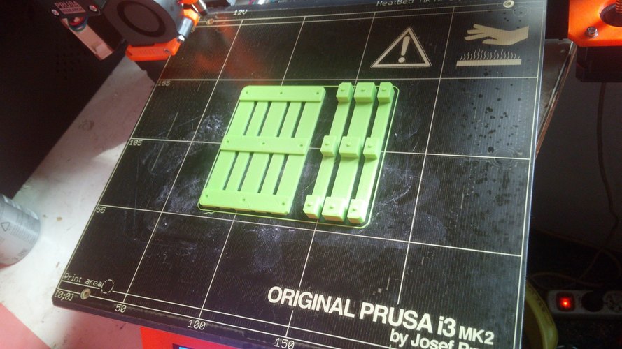1/10 Scale EUR-pallet 3D Print 30070 1/10 Scale EUR-pallet 3D Print 30070