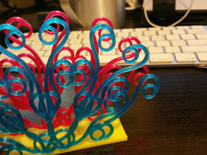 Stand for napkins "Peacock Tail" 3D Print 3018 Stand for napkins "Peacock Tail" 3D Print 3018