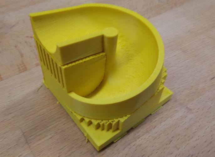 Spiral brick for rolling ball rail like a lego duplo 3D Print 30199 Spiral brick for rolling ball rail like a lego duplo 3D Print 30199