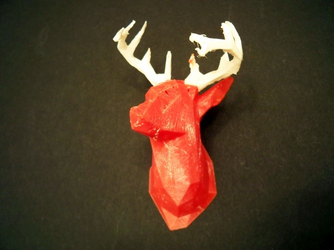 Faceted Deer Head 3D Print 3027 Faceted Deer Head 3D Print 3027