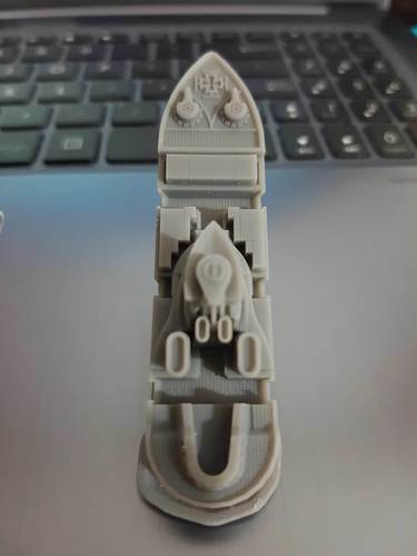 Rostock Class Armoured Supply Carrier 3D Print 30278 Rostock Class Armoured Supply Carrier 3D Print 30278