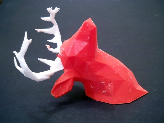 Faceted Deer Head 3D Print 3028 Faceted Deer Head 3D Print 3028