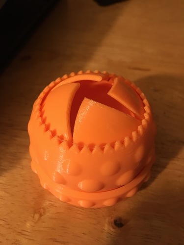 Mechanical Iris Dome Box Print-In-Place 3D Print 30426 Mechanical Iris Dome Box Print-In-Place 3D Print 30426