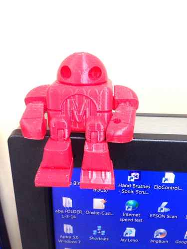 Mini Maker Faire Robot Action Figure 3D Print 3075 Mini Maker Faire Robot Action Figure 3D Print 3075