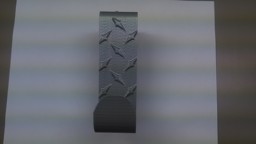 Diamond Plated Coat Hanger 3D Print 30851 Diamond Plated Coat Hanger 3D Print 30851