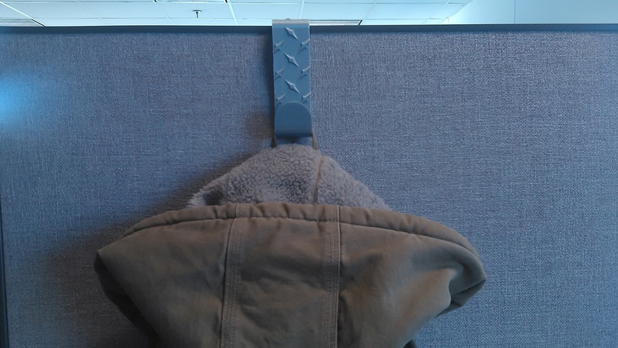 Diamond Plated Coat Hanger 3D Print 30855 Diamond Plated Coat Hanger 3D Print 30855
