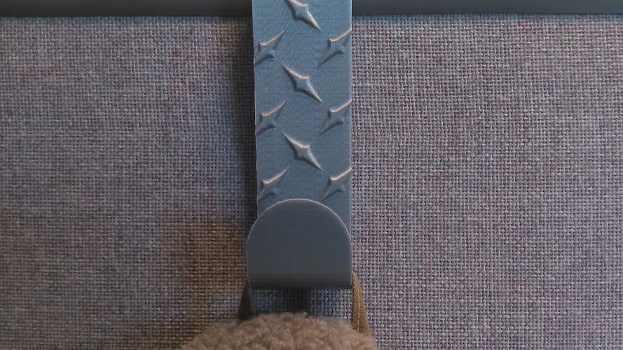Diamond Plated Coat Hanger 3D Print 30856 Diamond Plated Coat Hanger 3D Print 30856