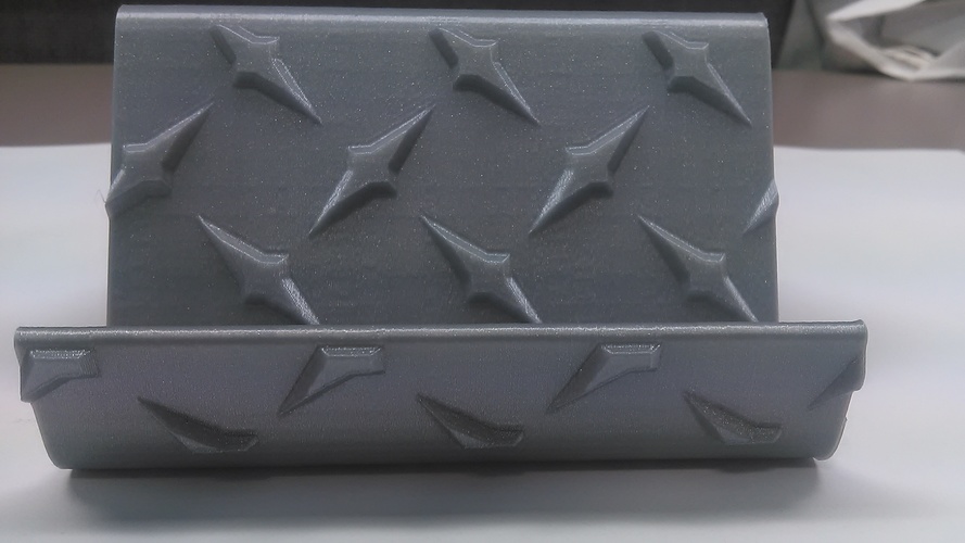 Diamond Plate Business Card Holder 3D Print 30858 Diamond Plate Business Card Holder 3D Print 30858