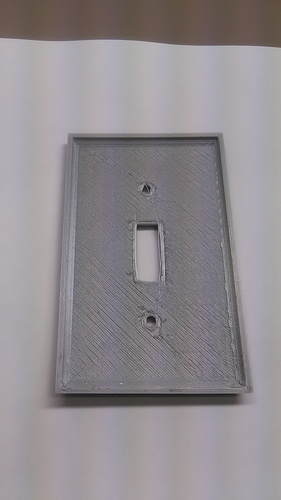 Diamond Plate Light Switch Cover 3D Print 30931 Diamond Plate Light Switch Cover 3D Print 30931