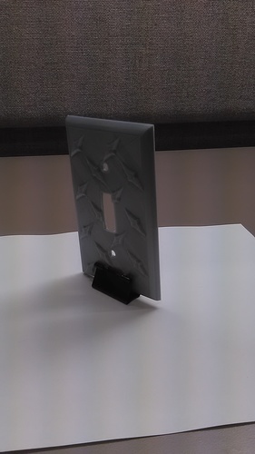 Diamond Plate Light Switch Cover 3D Print 30933 Diamond Plate Light Switch Cover 3D Print 30933