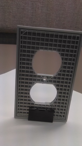 Diamond Plate Outlet Cover 3D Print 30945 Diamond Plate Outlet Cover 3D Print 30945