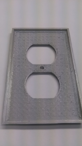 Diamond Plate Outlet Cover 3D Print 30947 Diamond Plate Outlet Cover 3D Print 30947