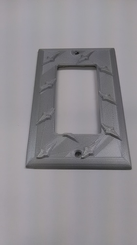 Diamond Plate Modern Outlet Cover 3D Print 30952 Diamond Plate Modern Outlet Cover 3D Print 30952