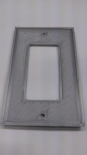 Diamond Plate Modern Outlet Cover 3D Print 30953 Diamond Plate Modern Outlet Cover 3D Print 30953