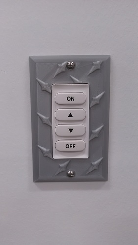 Diamond Plate Modern Outlet Cover 3D Print 30955 Diamond Plate Modern Outlet Cover 3D Print 30955