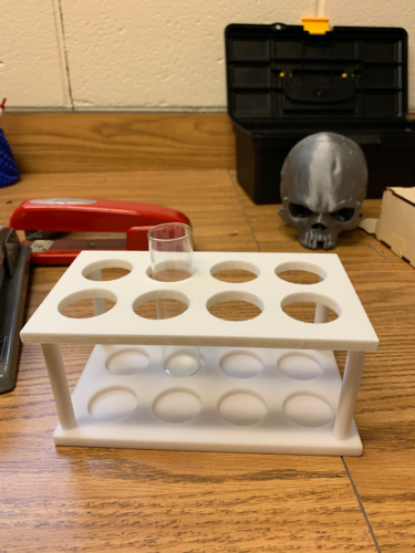 Test Tube holder for 3cm x 10 cm test tubes 3D Print 31112 Test Tube holder for 3cm x 10 cm test tubes 3D Print 31112