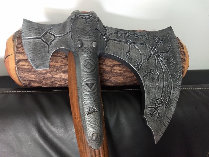 weapon Kratos axe God Of War 2018 3D Print 31277 weapon Kratos axe God Of War 2018 3D Print 31277