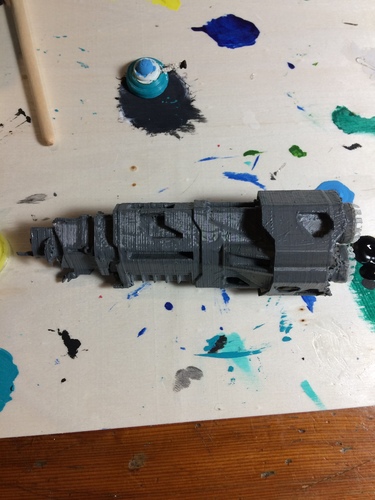 Halo - Halcyon-class Cruiser "Pillar of Autumn" 3D Print 31448 Halo - Halcyon-class Cruiser "Pillar of Autumn" 3D Print 31448