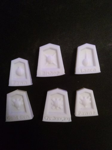 Shogi iconified 3D Print 31471 Shogi iconified 3D Print 31471