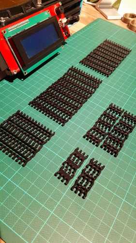 Cable Comb for single sleeve ATX cable - 24PIN 3D Print 31543 Cable Comb for single sleeve ATX cable - 24PIN 3D Print 31543