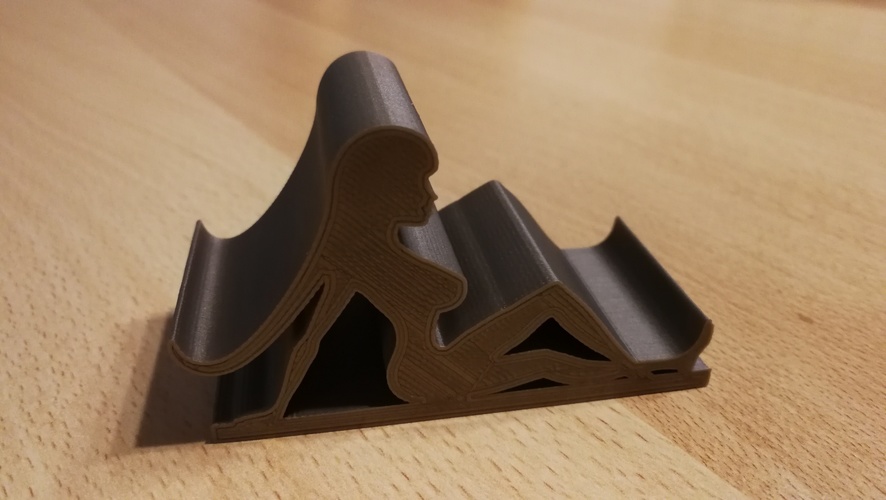 Mud Flap Girl iPhone stand 3D Print 31582 Mud Flap Girl iPhone stand 3D Print 31582