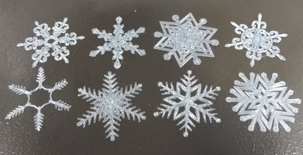 Snowflakes 3D Print 31623 Snowflakes 3D Print 31623