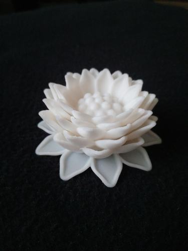 Dahlia Inspired Flower 3D Print 31647 Dahlia Inspired Flower 3D Print 31647