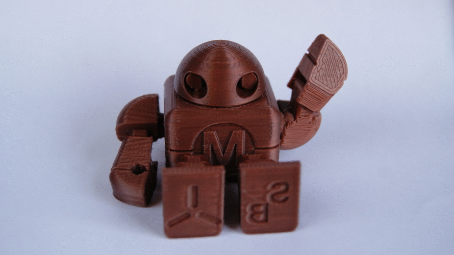 Mini Maker Faire Robot Action Figure 3D Print 3185 Mini Maker Faire Robot Action Figure 3D Print 3185