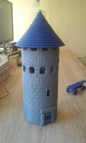 Modular Watchtower - WarGames - Scenary - UPDATE 3 3D Print 32061 Modular Watchtower - WarGames - Scenary - UPDATE 3 3D Print 32061