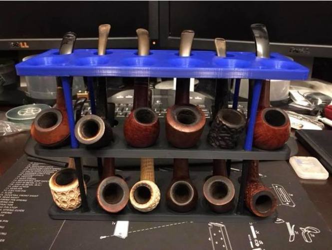 Tobacco Pipe Organizer 3D Print 32064 Tobacco Pipe Organizer 3D Print 32064