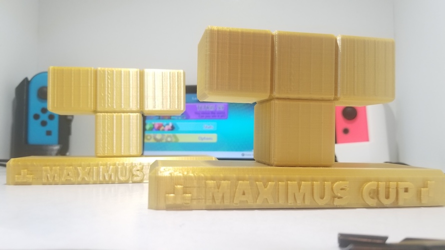 Nintendo Switch - Tetris 99 - Maximus Cup Trophy 3D Print 32504 Nintendo Switch - Tetris 99 - Maximus Cup Trophy 3D Print 32504