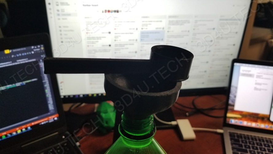 Protein/Food Scoop & Funnel Combo (2 sizes) 3D Print 32505 Protein/Food Scoop & Funnel Combo (2 sizes) 3D Print 32505